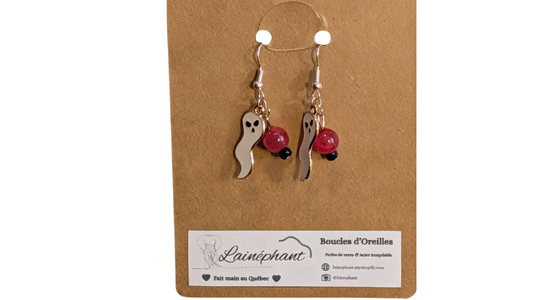 Boucles d'oreilles "Fantôme espiègle"