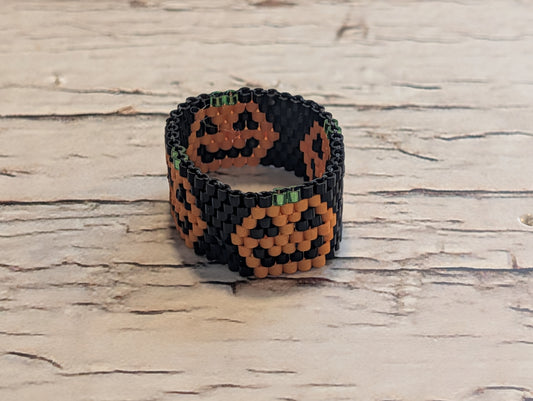 Bague Tissée Citrouille