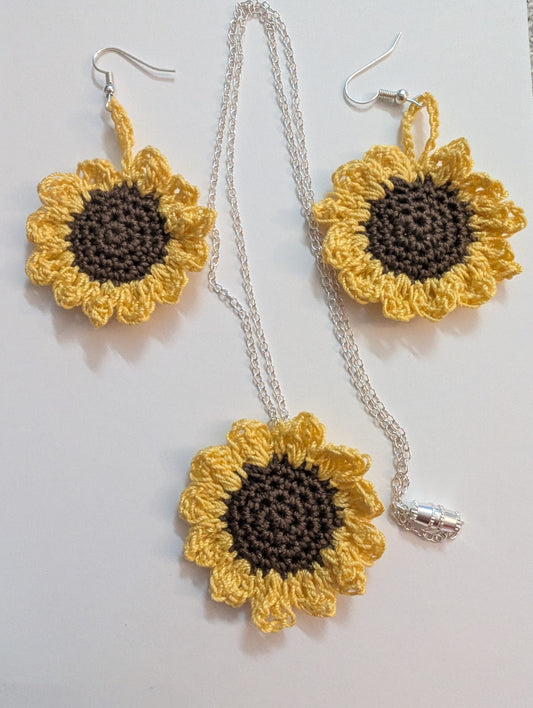 Collier Pendentif Tournesol
