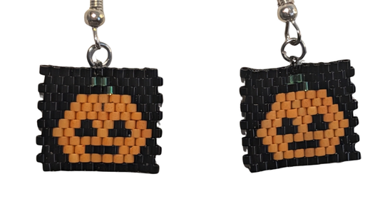 Boucles d'Oreilles Citrouille